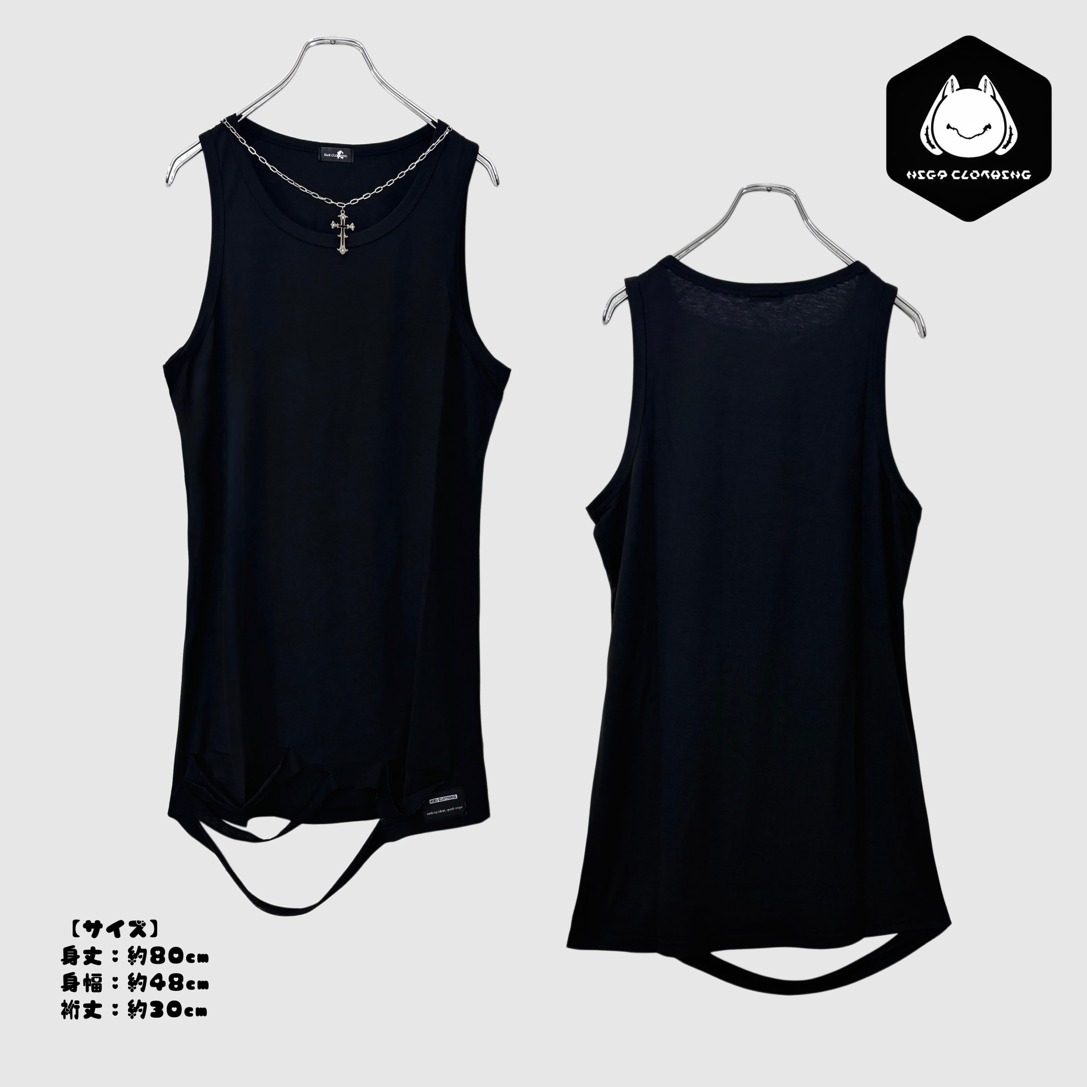 ゾロ目の日早い者勝ちプレゼント》LONG LENGTH TANK TOP【取り外し可能