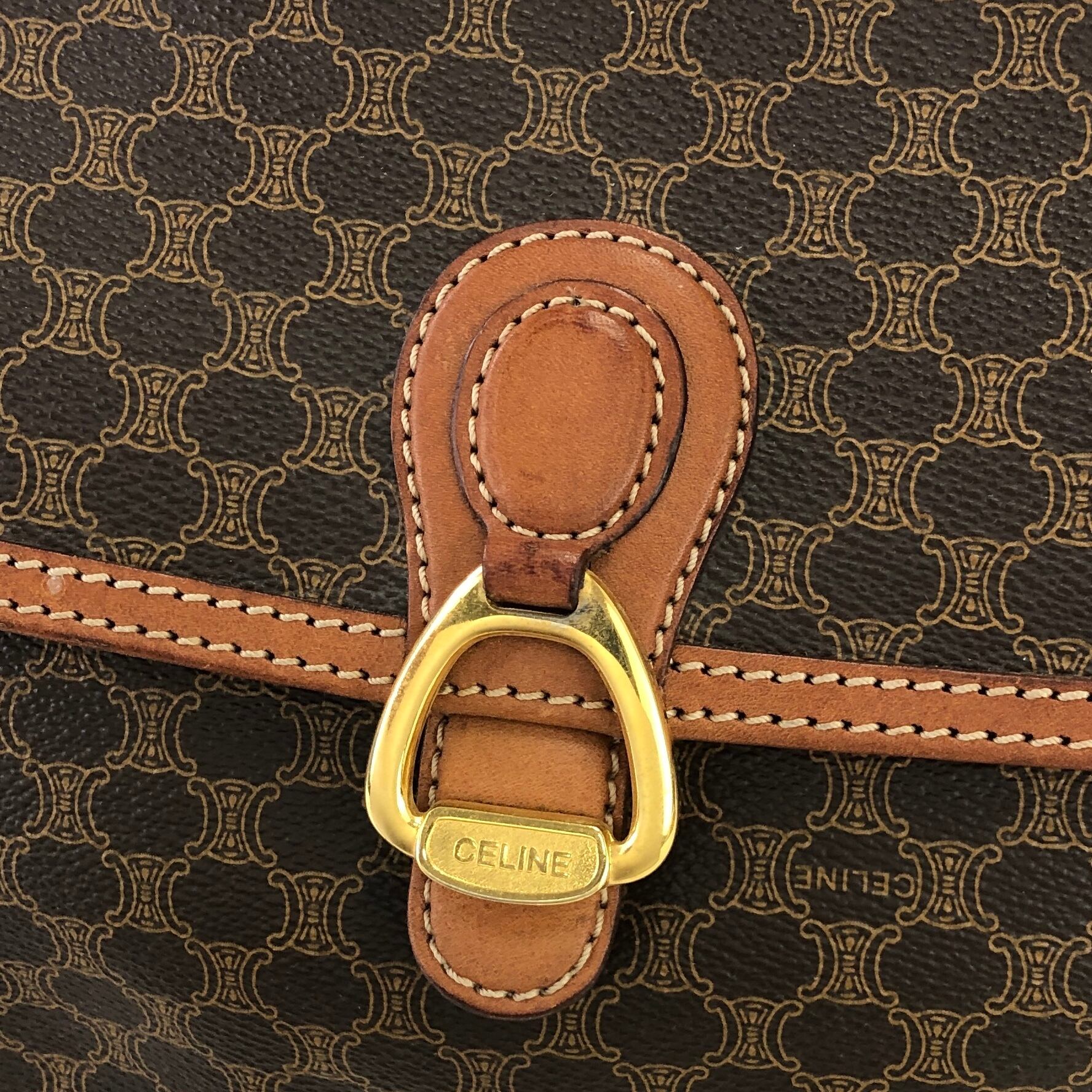 CELINE セリーヌ ホースビット ショルダーバッグ ブラウン vintage