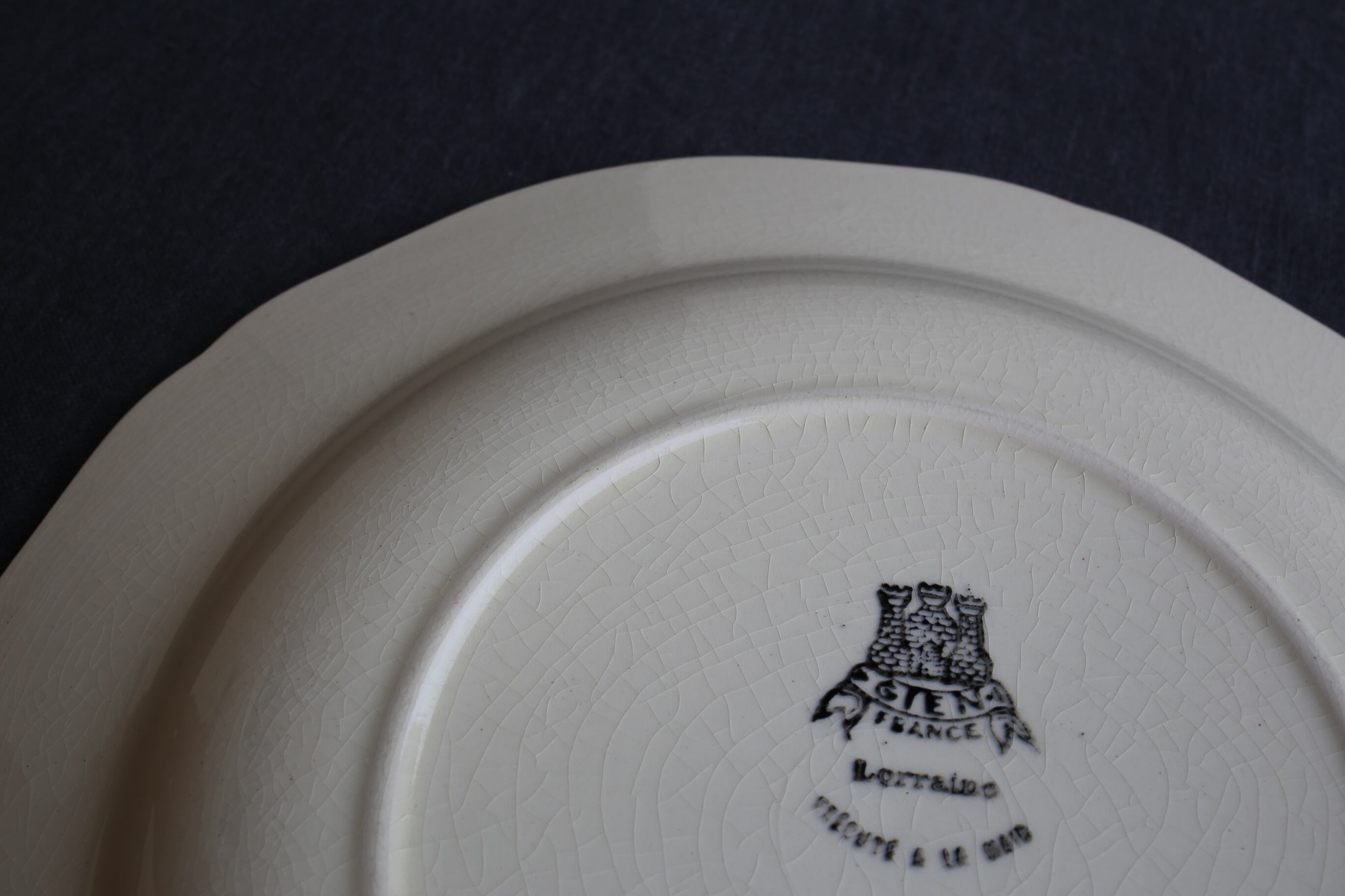 フランス アンティーク GIEN ジアン『Lorraine』深皿b | EMUPARIS