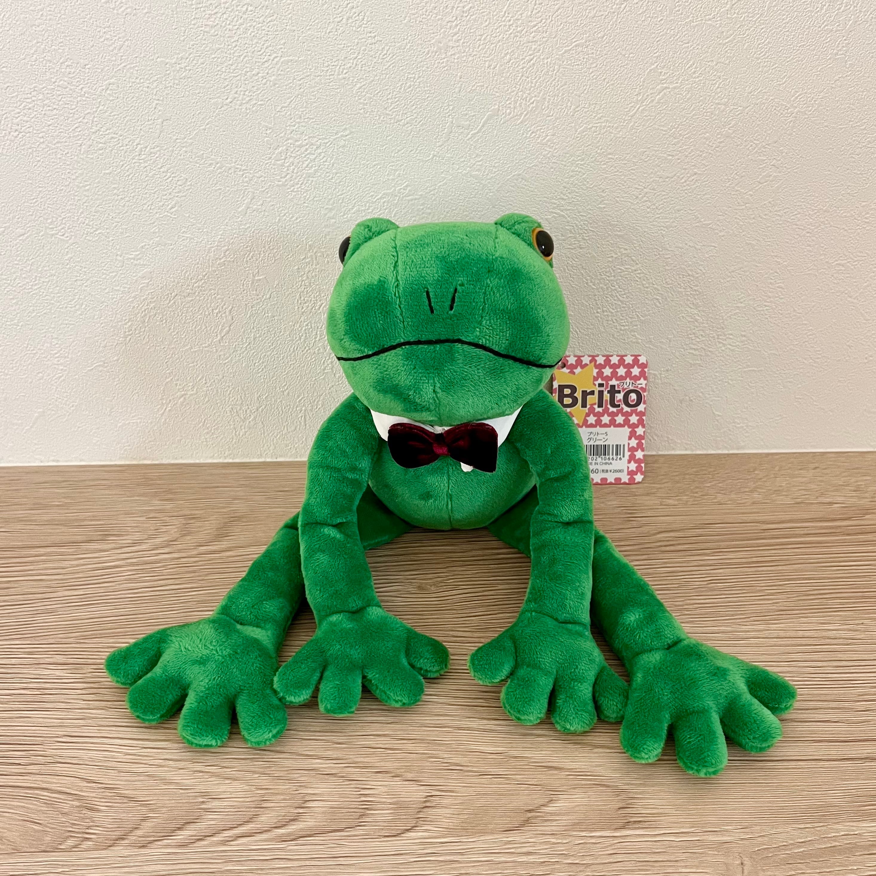 カエルのブリトー S グリーン モンスイユ Original Soft Toy | 雑貨と