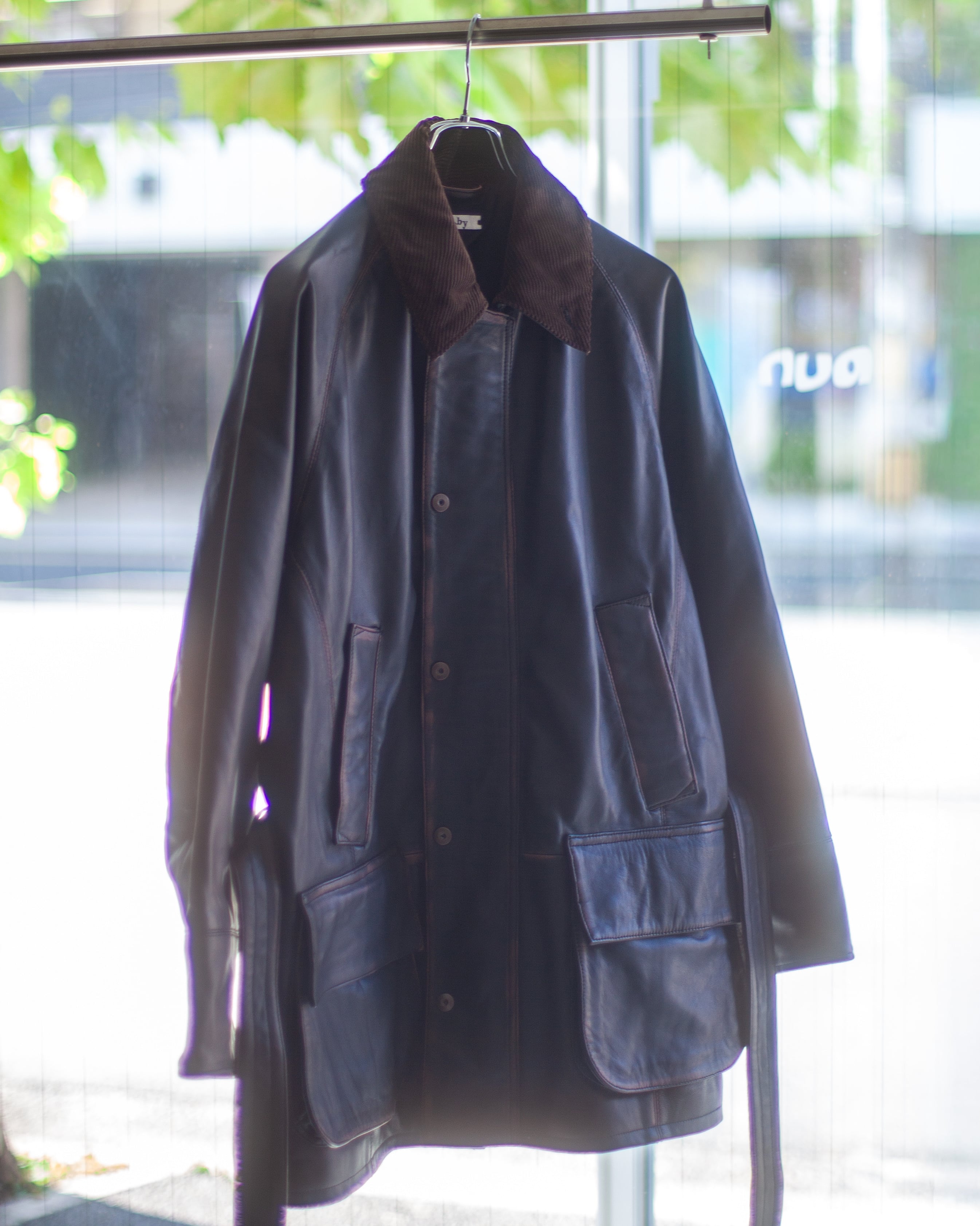 ジャケット・アウター saby HORSE RIDING JACKET BK size2 saby HORSE RIDING JACKET - India Lamb Leather - BRICK×BLACK