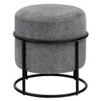 スツール PC-507 おしゃれ 円形 ラウンド 丸 丸型 椅子 イス スチール チェア 背もたれなし グレー かわいい シック モダン シンプル ファブリック 積み重ね スタッキング リビング ダイニング ショップ 店舗 カフェ