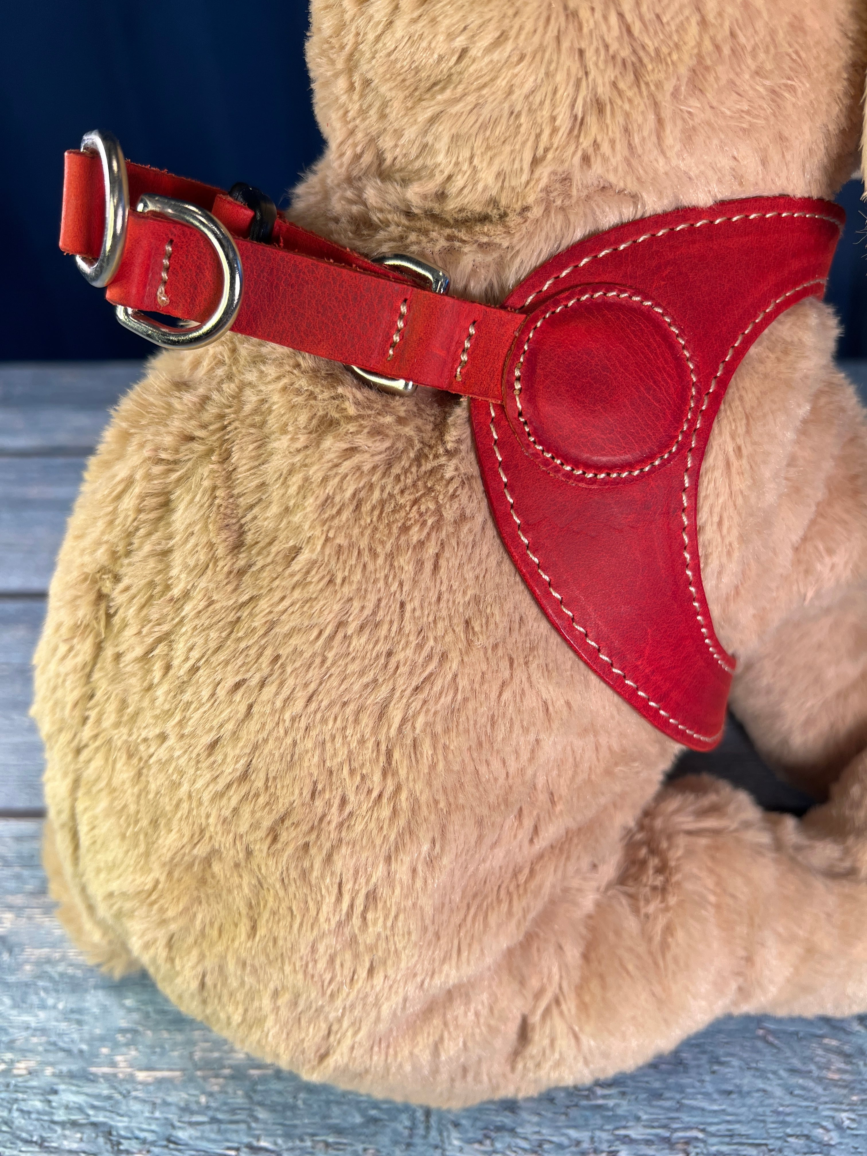 レザーハーネス メガネタイプ 愛犬用 本革 名入れ オーダーメイド 器官