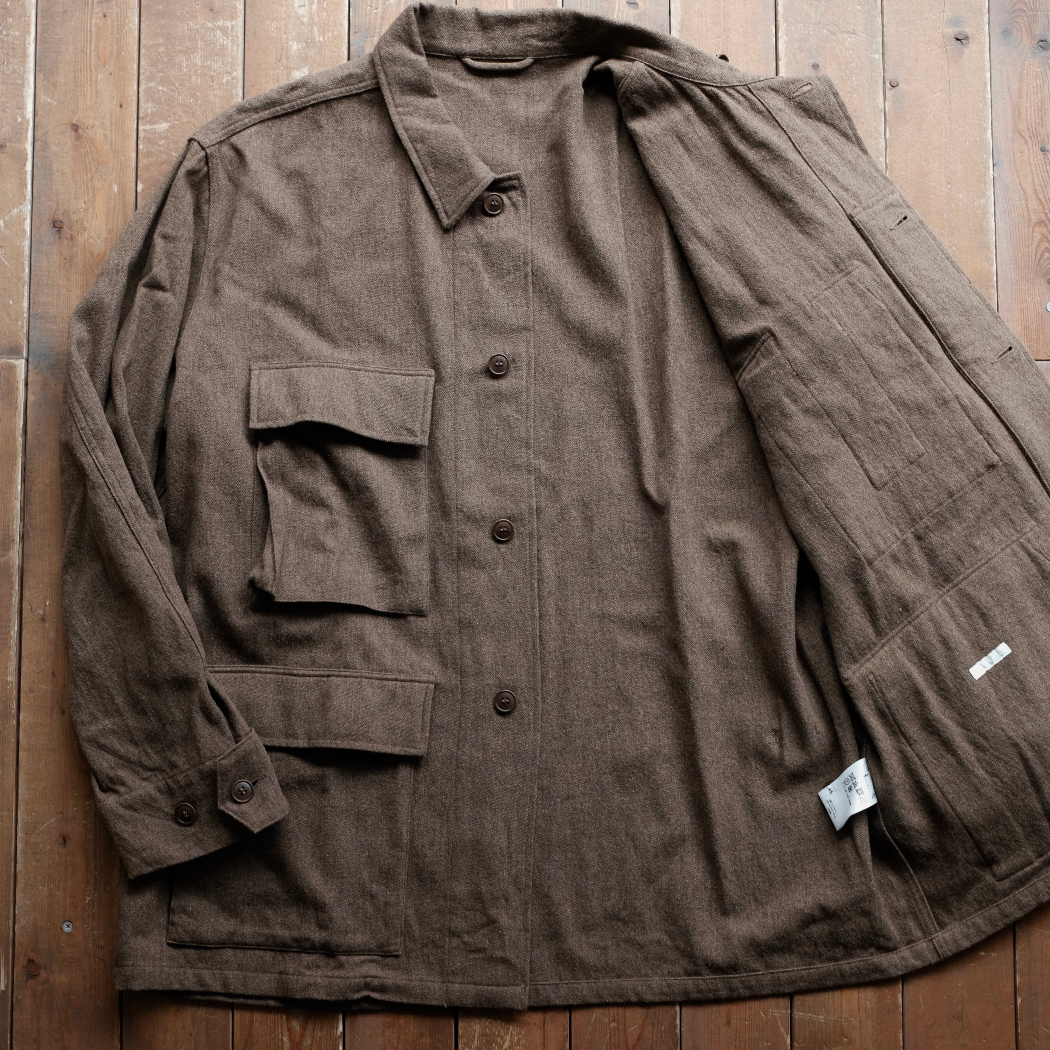 COMOLI 24AW KHAKI B.D.U JACKET | safarionline