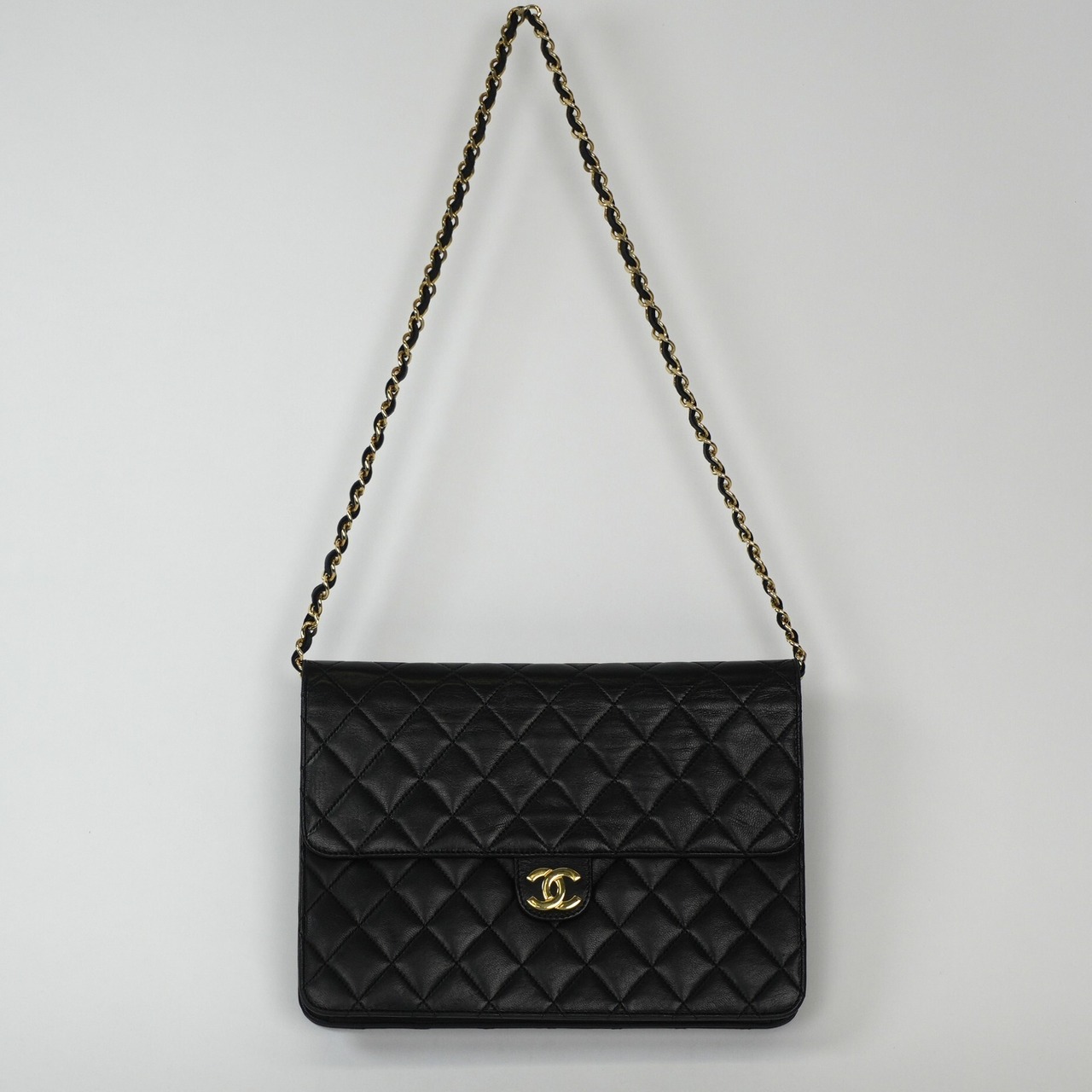 CHANEL シャネル マトラッセ ラムスキン チェーンショルダーバッグ ゴールド金具