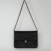 CHANEL シャネル マトラッセ ラムスキン チェーンショルダーバッグ ゴールド金具
