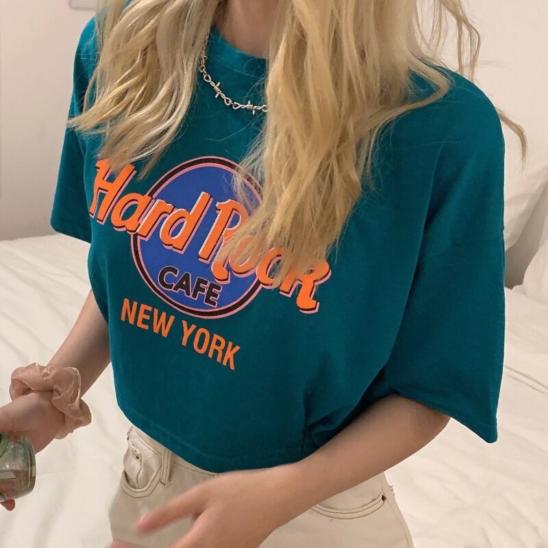 サマートップス ルーズショートTシャツ 大人ガーリー スウィート キュート カジュアル 夏物 YY-ファッション56921971493