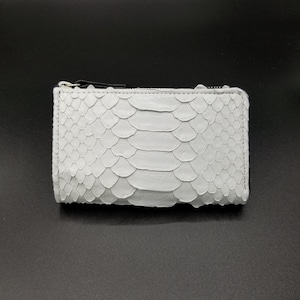 L Type Zip Wallet/ White