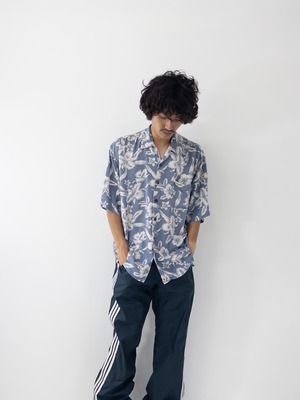90s BRANDINI Silk aloha shirt