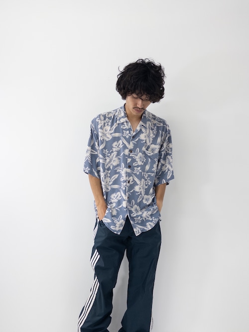 90s BRANDINI Silk aloha shirt