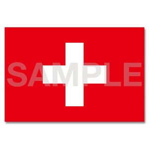 世界の国旗ポストカード ＜ヨーロッパ＞ スイス連邦 Flags of the world POST CARD ＜Europe＞ Swiss Confederation