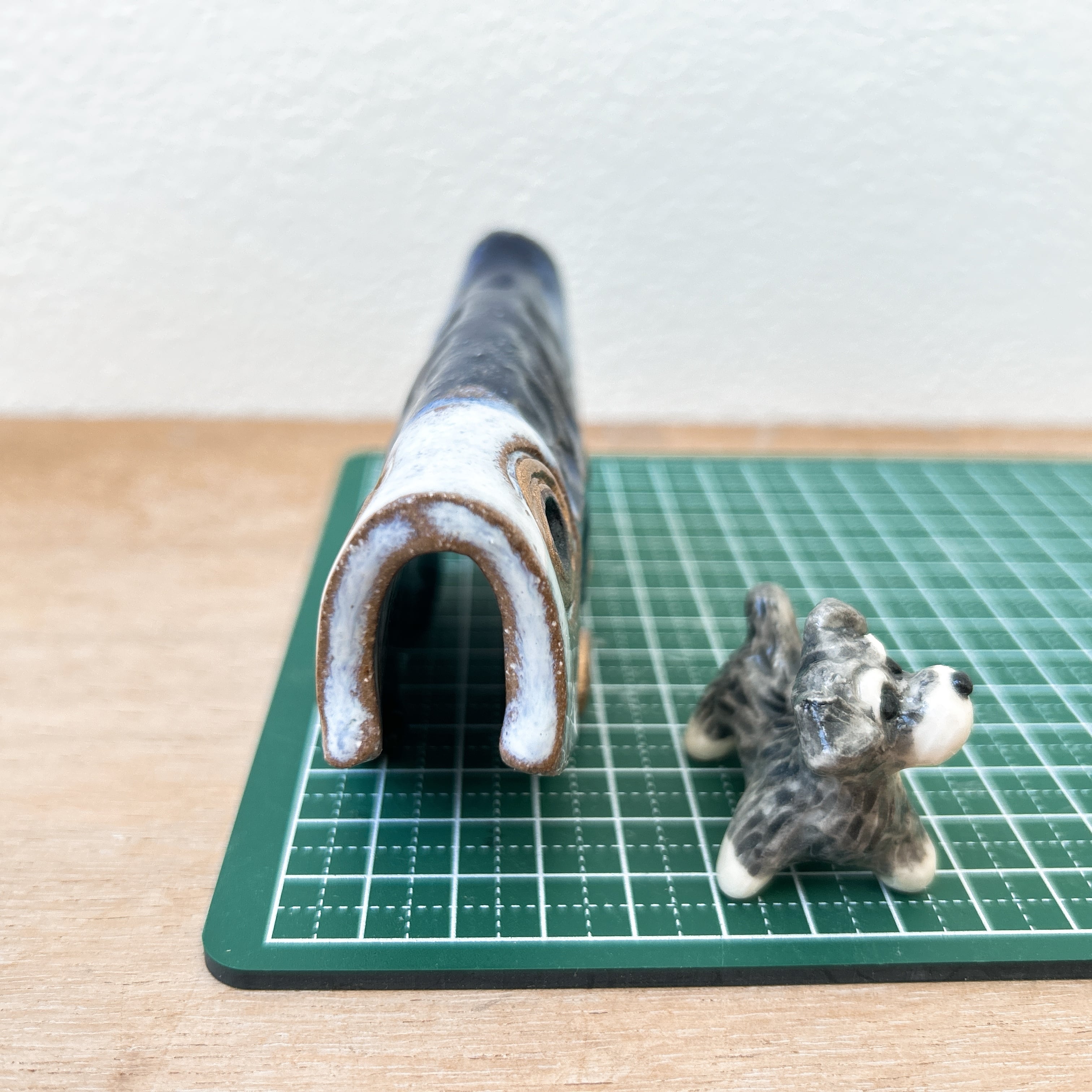 うさ子様ミニチュアシュナウザー 鯉のぼり オブジェ