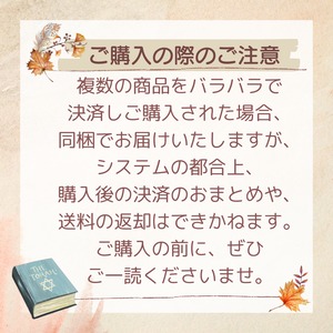 【ご一読ください】ご購入時のご注意