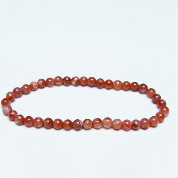 ナンホーンアゲート ブレスレット 5mm 南紅瑪瑙 一点物 メール便可 [M便 1/10] 111-42115