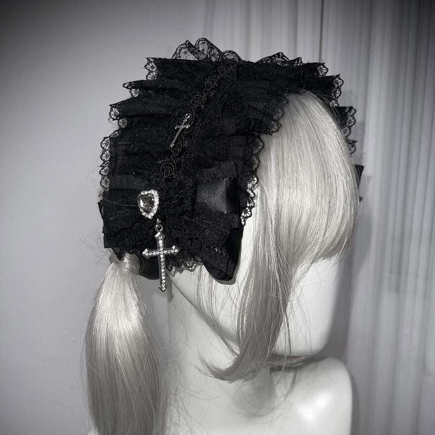 サブカル 服 地雷系 通販 ゴスロリ へアドレス レース 十字架