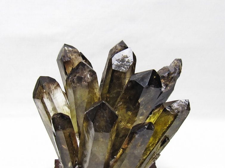 黒水晶 クラスター モリオン 原石 台座付属 一点物 182-8702 | 天然石