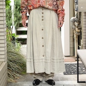 tyrolean linen skirt ivory