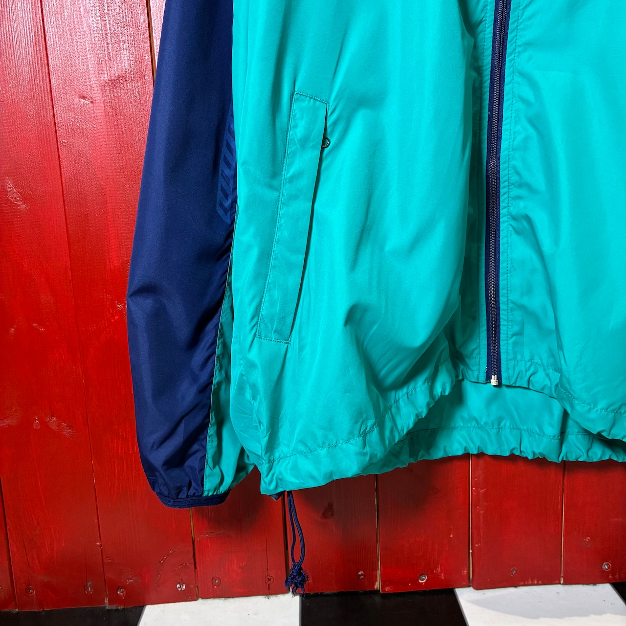 00s NIKE ナイロンジャケット ドローコード ツートンカラー ナイキ