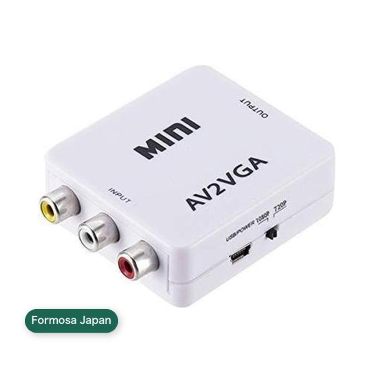 Formosa Japan AV RCA to VGA 1080p 720p 音声変換付き アダプタ IF-AVTOVGA