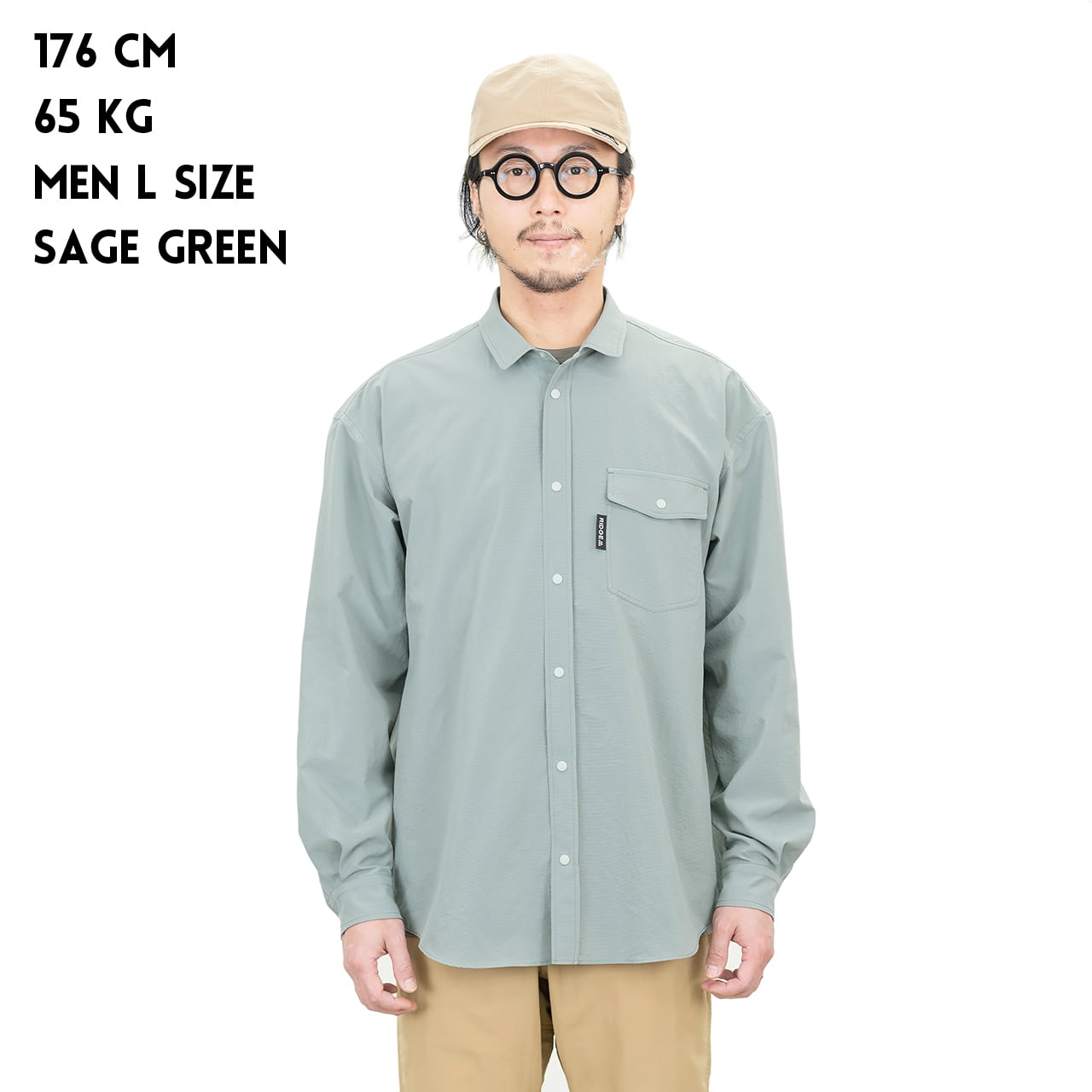 RIDGE MOUNTAIN GEAR｜Poly Basic Long Sleeve Shirt リッジマウンテン