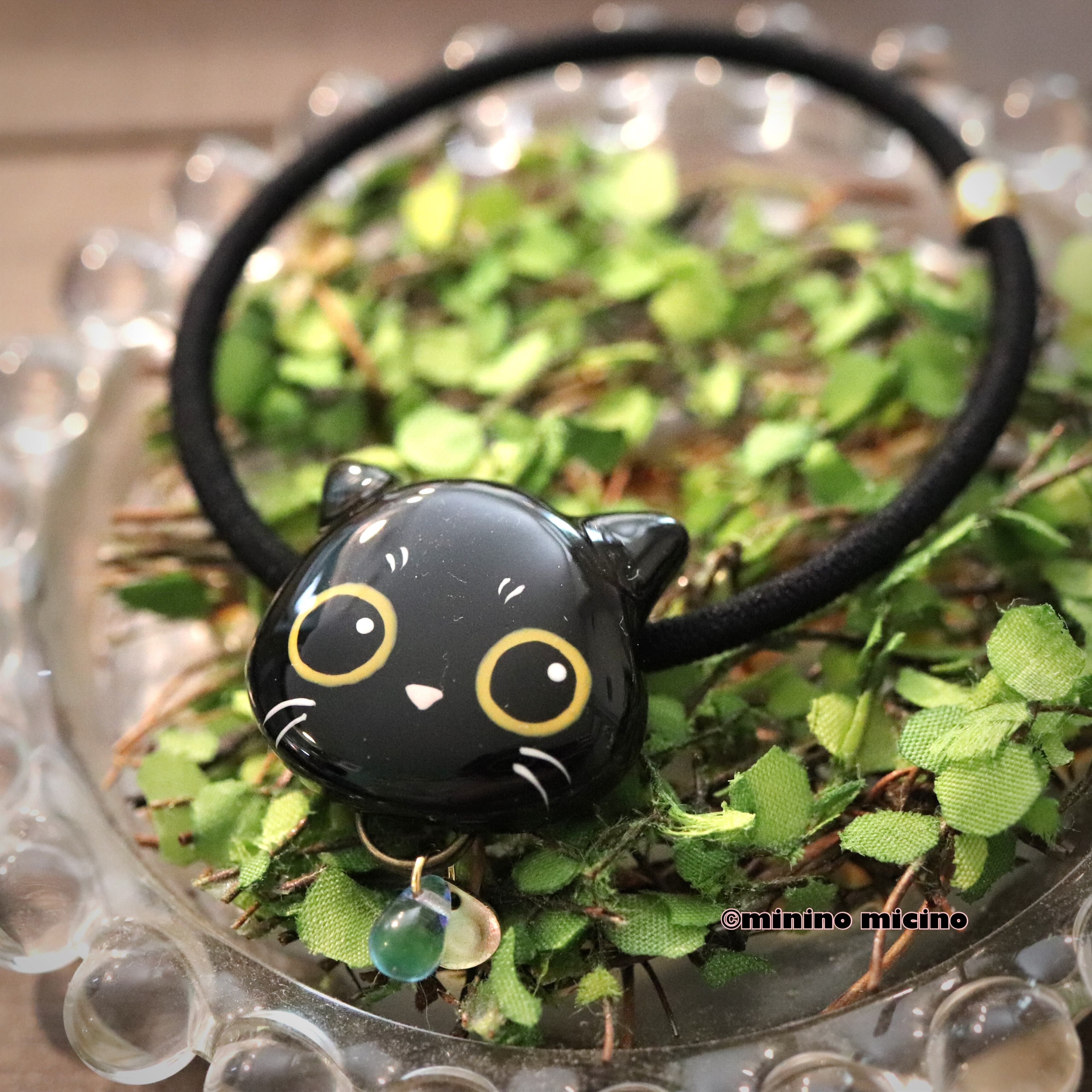 手描きアート猫ヘアゴム 全6種類 | まやの目(猫モチーフ雑貨