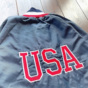 80s  LEE  Western Inc 〝UnitedState OlympicTrainingCenter〟 Nylon  Stadium Jacket 〈 Made in USA  〉Size MEDIUM