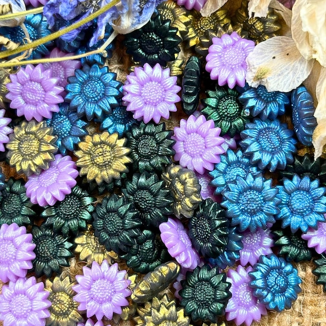 【サンフラワー型】【4種ミックス】キャンディサンフラワーアース【約100粒】#SWBS-C4