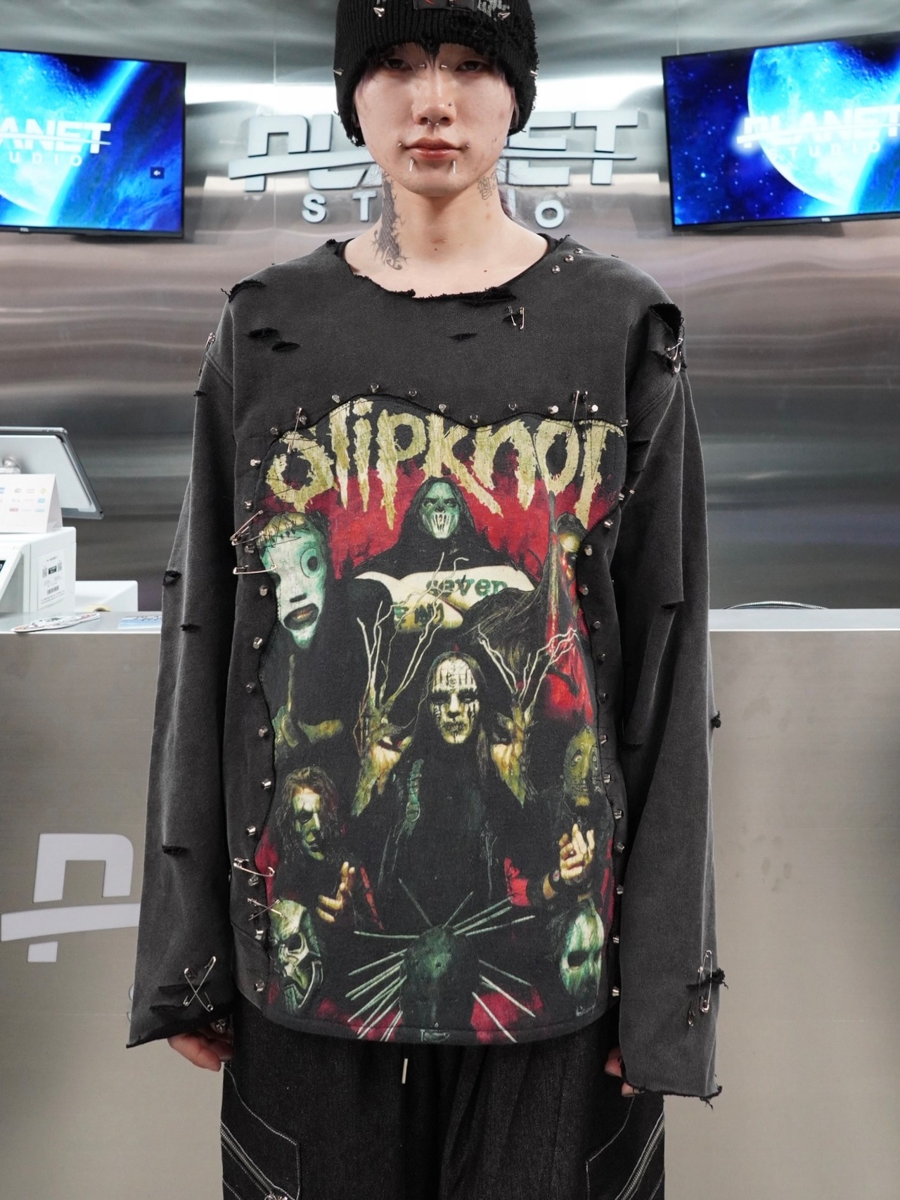 【RUPTIVEY】『slipknot』remake damage sweat"悲魂"