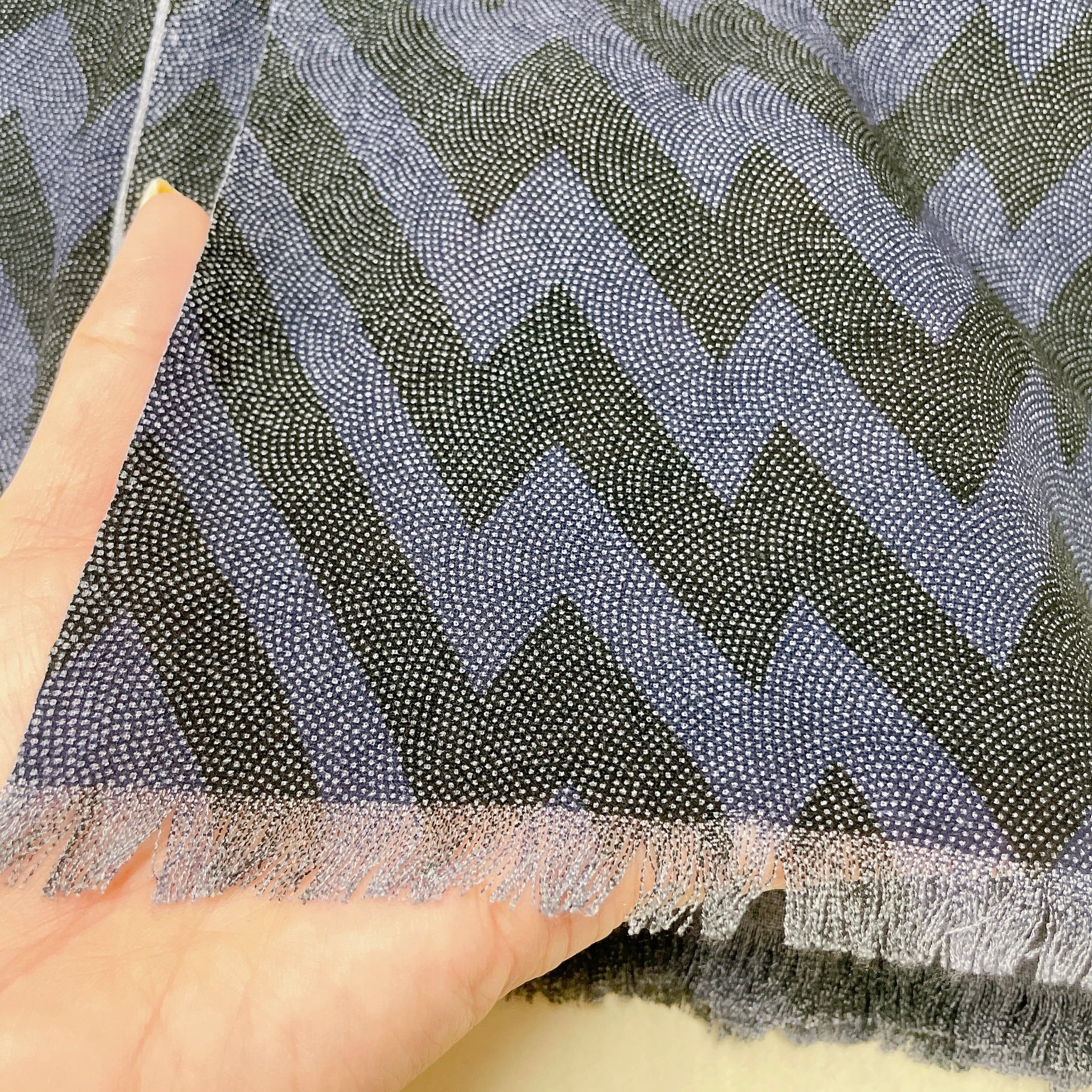 送料無料】廣瀬染場 江戸小紋 comment ? シルクカシミアストール