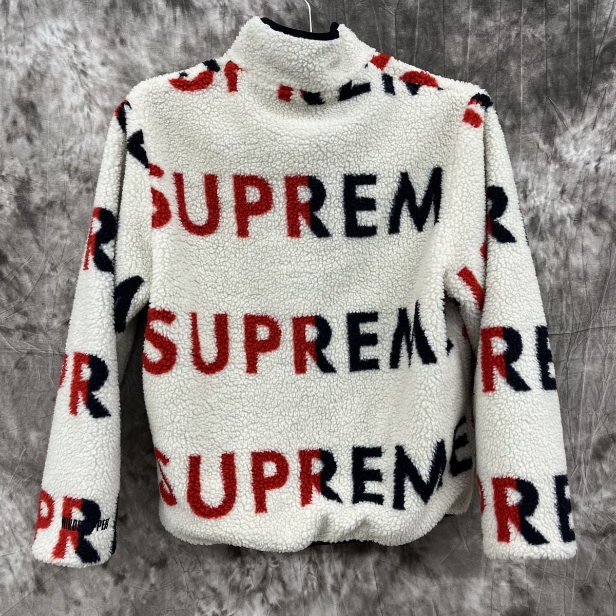 Supreme Reversible Logo Fleece Jacket XL