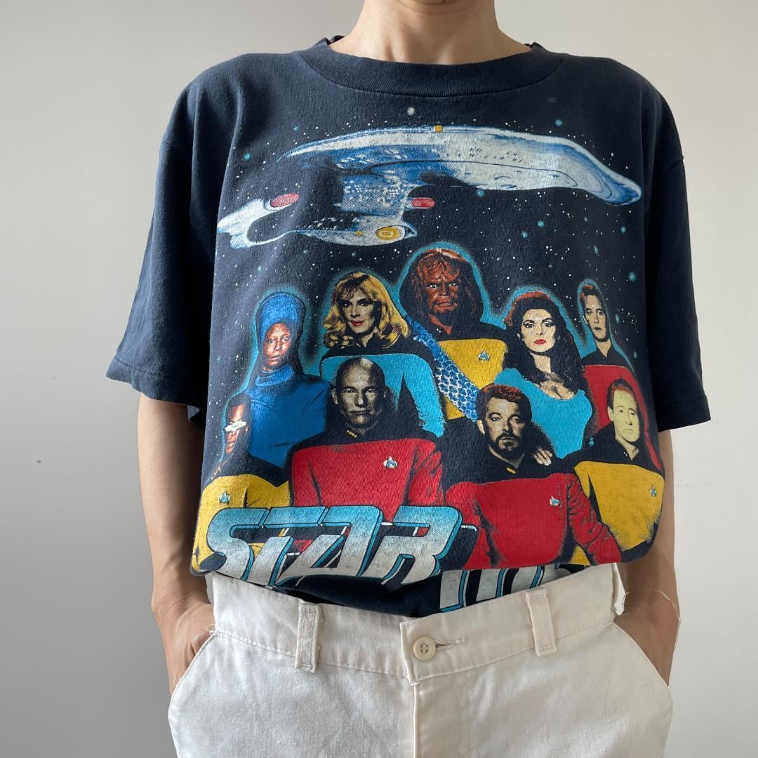 CHANGES / 90s/スタートレック/Tシャツ/L/コットン/CRM Vtg1997スタートレックジェネレーションズPCゲームTシャツXL90s 【公式