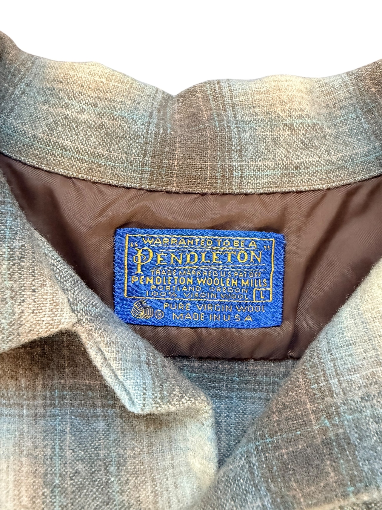 70's PENDLETON オンブレチェックシャツ ウール