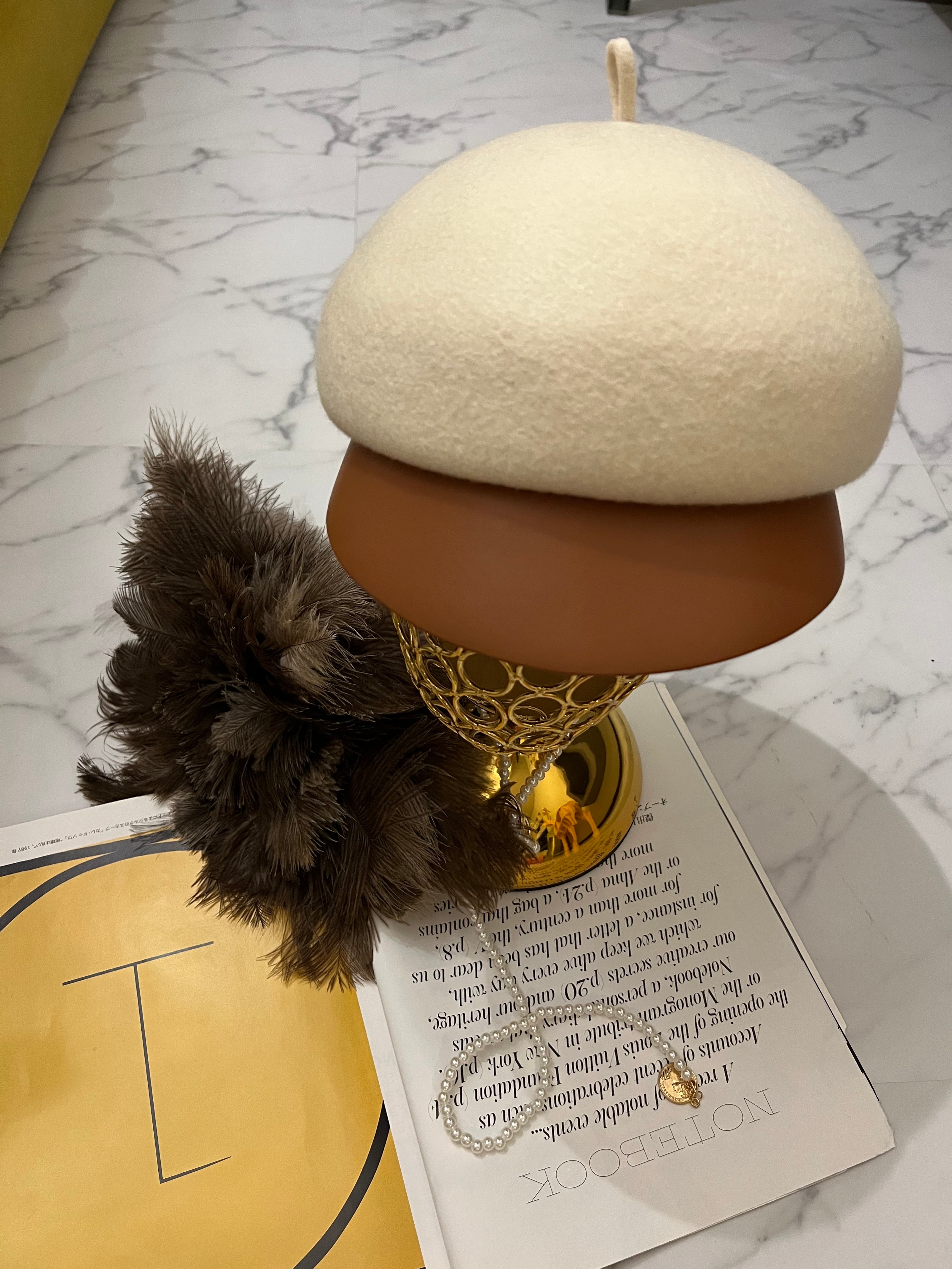 Wool design newsboy《 即日発送 》