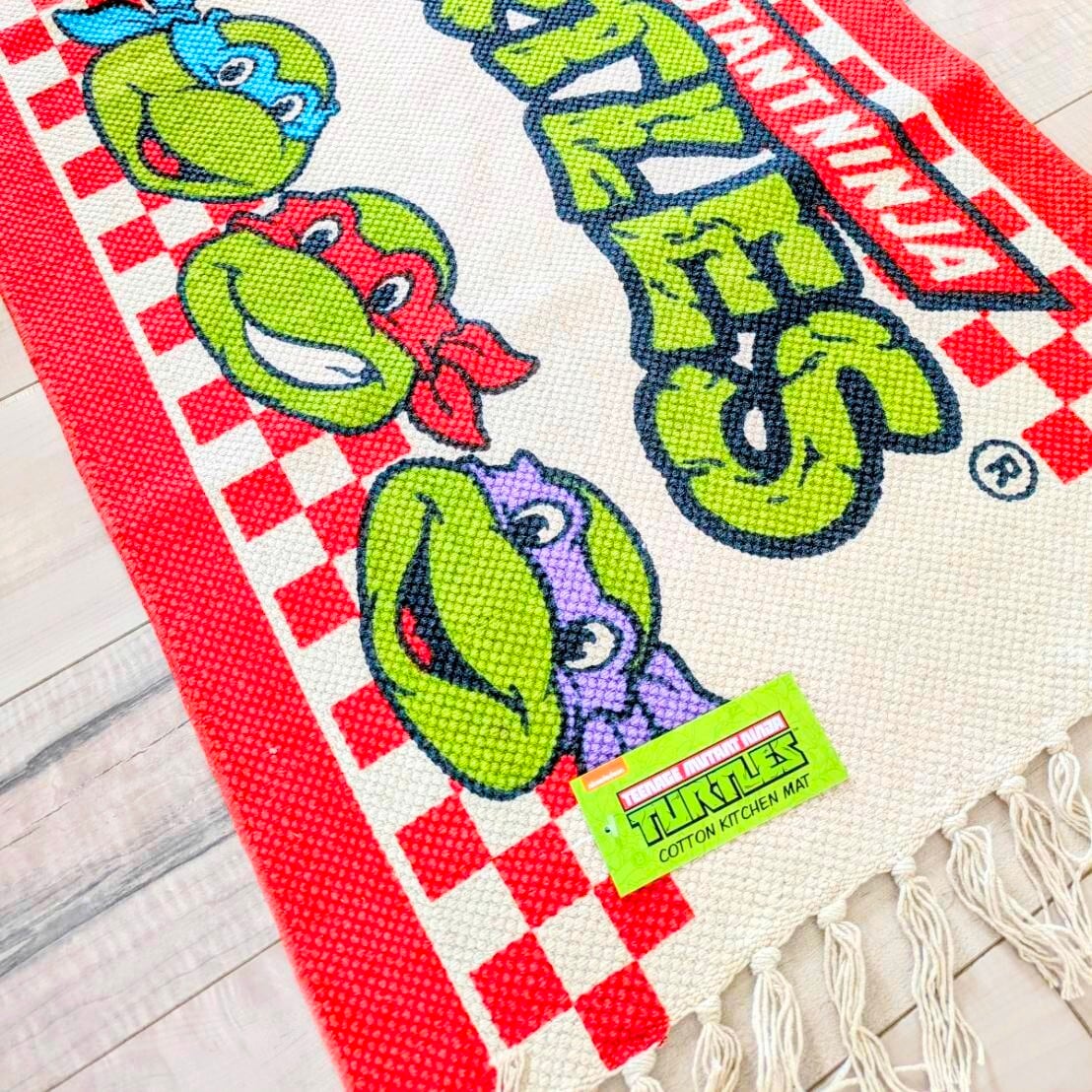 ♧【 Teenage Mutant Ninja Turtles( ティーンエイジ ミュータント ニンジャ タートルズ )】 KITCHEN MAT / キッチンマット / COTTON MAT / コットン マット/ Floor Mat / フロアマット / ロングバージョン〚アメリカン雑貨 アメトイ〛