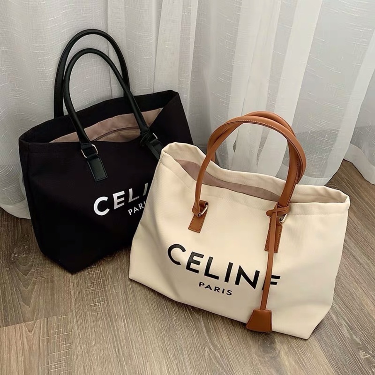 パロディエコトートバッグ黒Sサイズ 軟らかく 