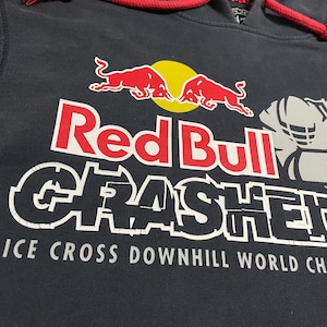 【47】レッドブル アイスクロス redbull crashed icd パーカー ロゴ プリントプルオーバー スウェット フーディー hoodie M FORTY SEVEN BRAND くすみカラー us古着