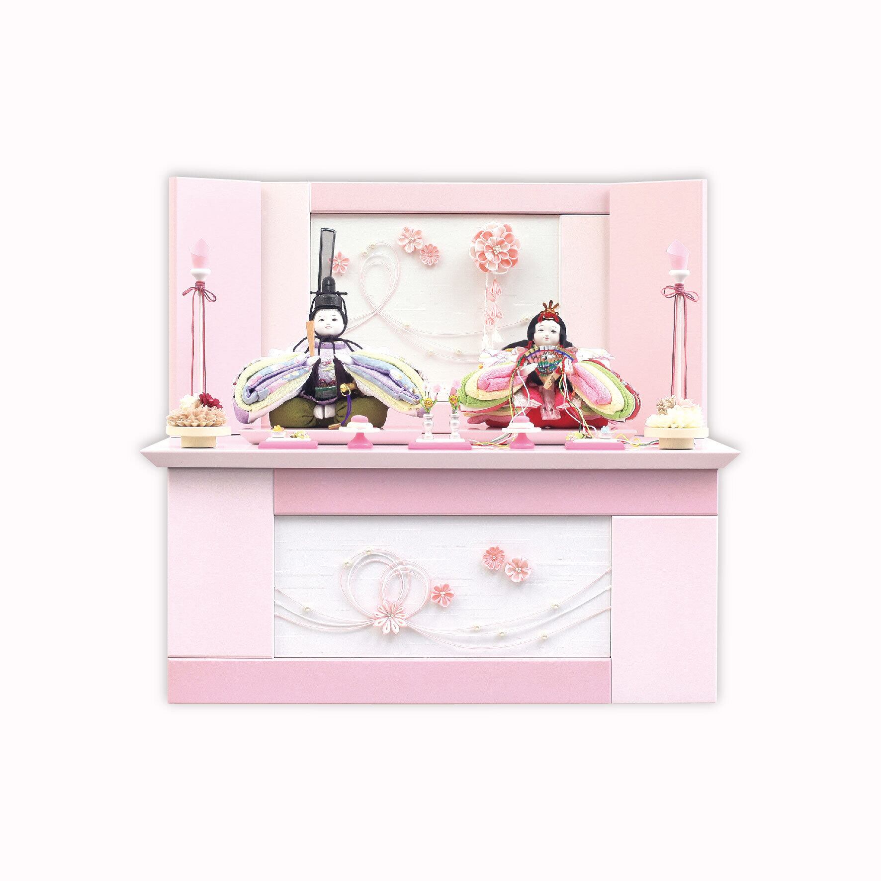 雛人形 <おさな雛ころん> 桃|ひな人形
