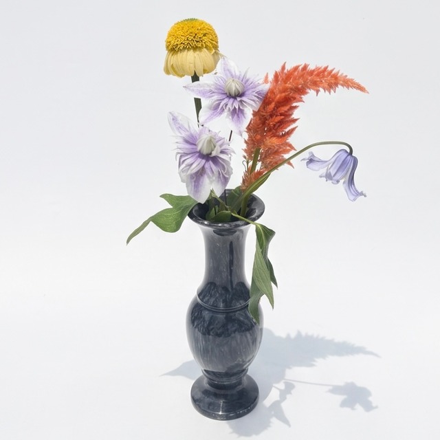 Natural stone vase