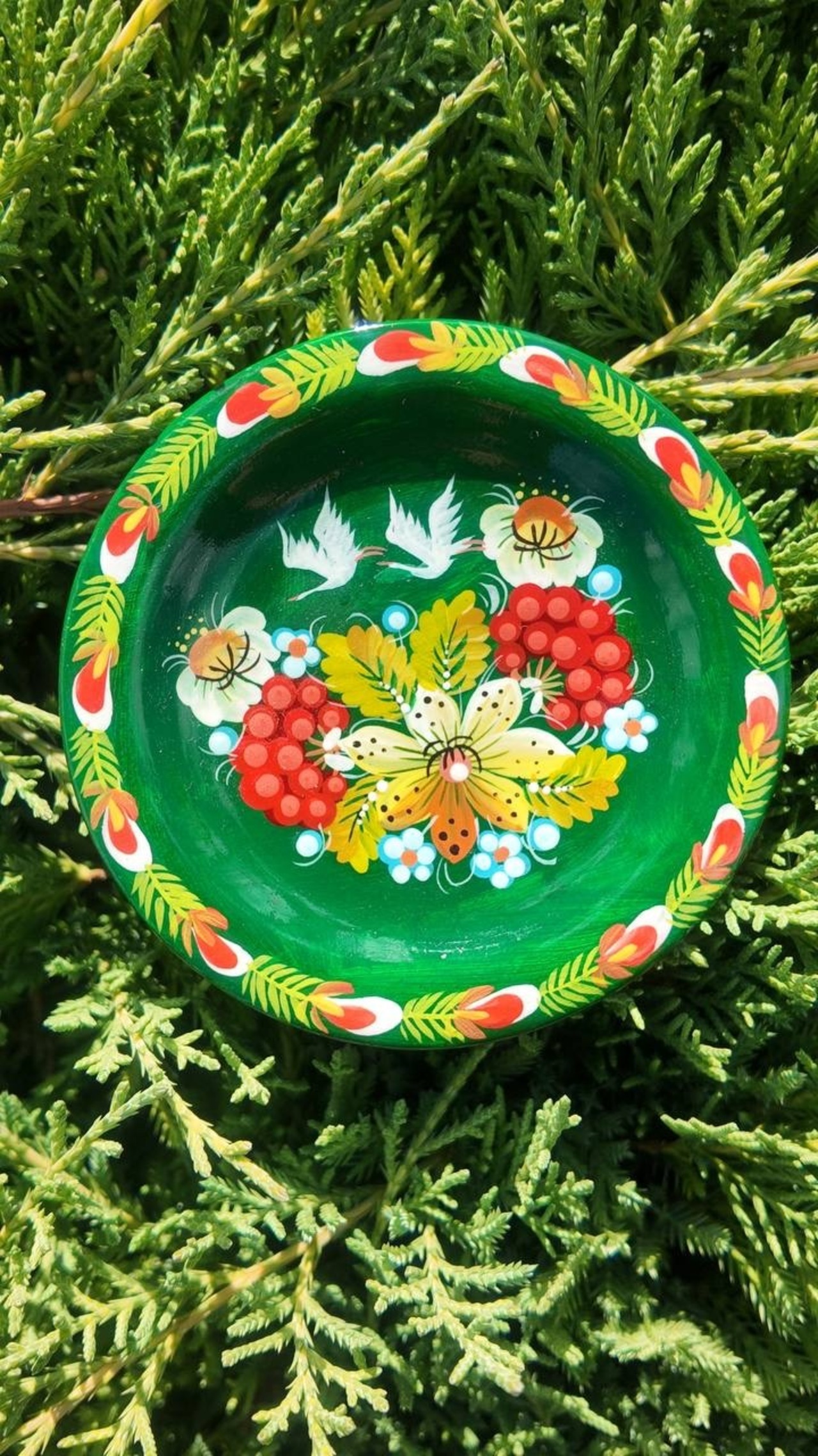 ペトリキフカ・プレート 10cm （Khomenko） - 3