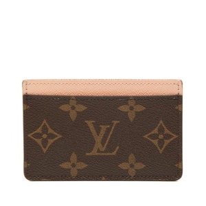 ルイ ヴィトン モノグラム ポルト カルト サーンプル カードケース M61441 ブラウン ピンク PVC レザー レディース LOUIS VUITTON 【中古】