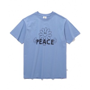 [ISUTKUNST] Peace Face T-Shirt_Blue 正規品 韓国ブランド 韓国通販 韓国代行 韓国ファッション Tシャツ