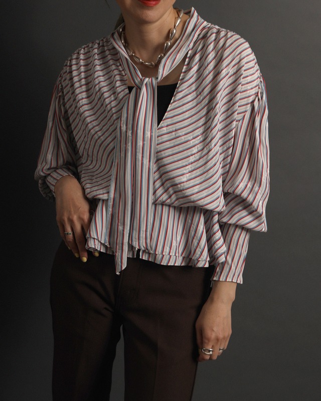 Balenciaga / Striped Pullover Blouse