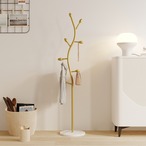 コートハンガー ツリー型 ポールハンガー 枝型 北欧 おしゃれ 大理石ベース スタンド型 洋服掛け インテリア モダン 収納