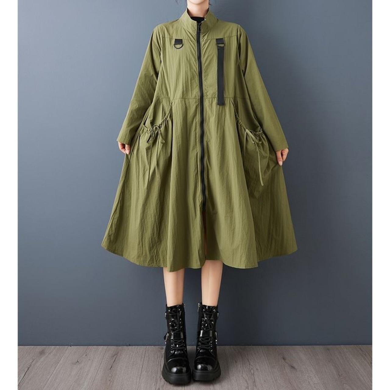 ミリタリー風 ロングアウター 60045