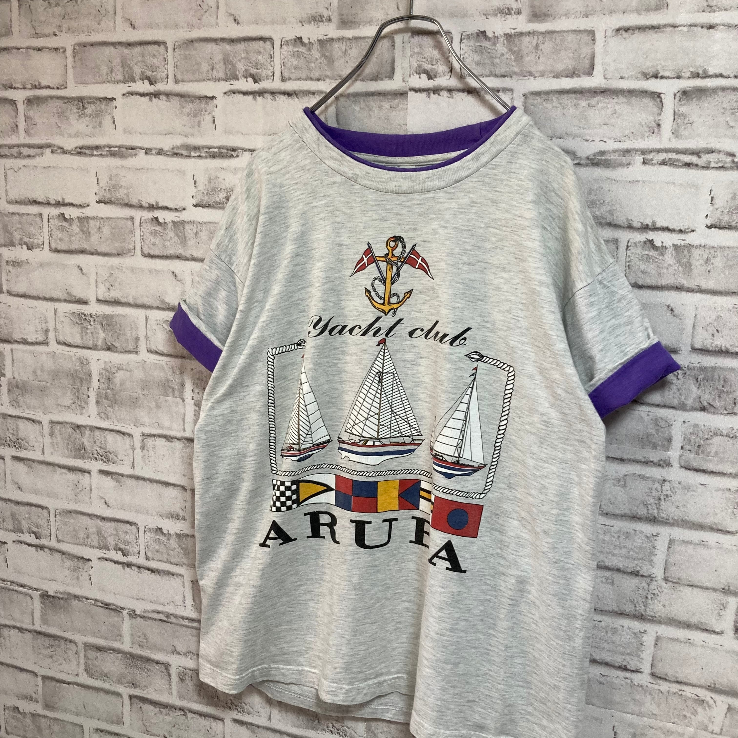 SANTO】S/S Ringer like Tee L 90s “ALUBA” vintage スーベニアT お ...