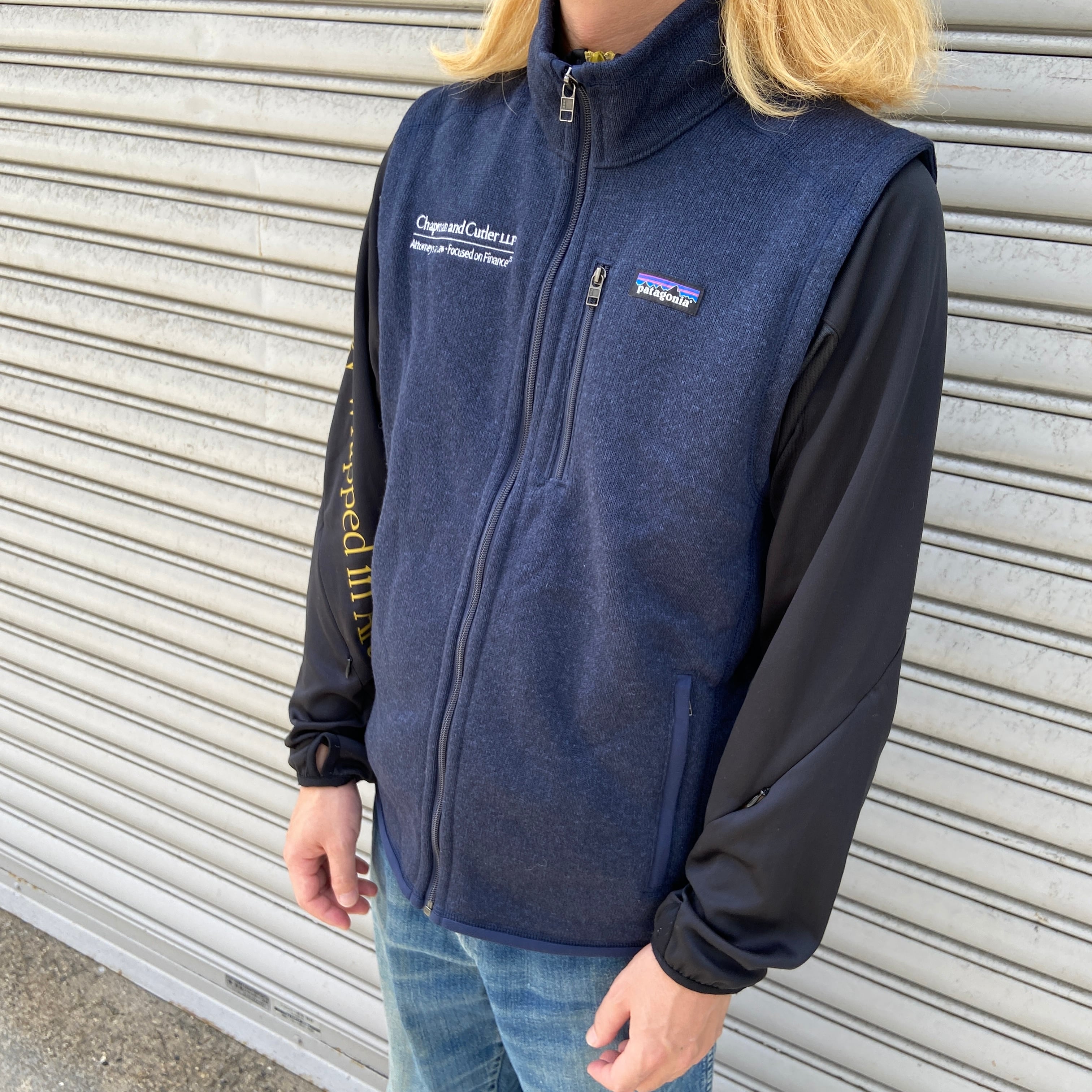 patagonia 21年製 ベターセーターベスト フリースベスト ネイビー M 