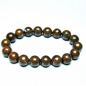 サハラNWA869隕石（コンドライト） ブレスレット 12mm 一点物 メール便可 [M便 1/10] 199-728