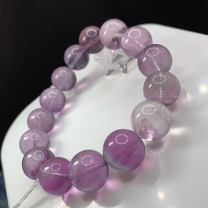 大玉✩パープルグラデーションフローライトブレスレット