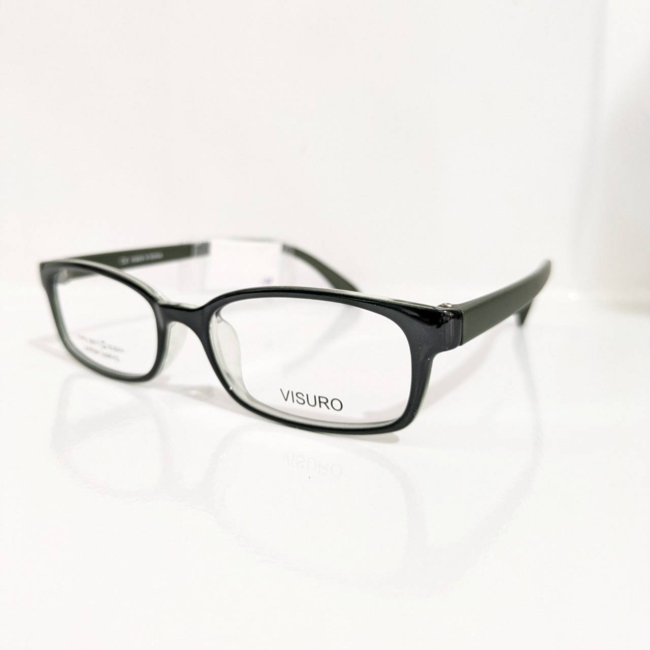 【VISURO】スクエアセルフレーム ブラック