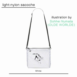 OLDE WORLDE ナイロンサコッシュ【WHITE】(nylon sacoche)